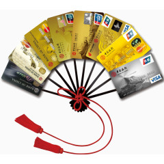 创意银行卡扇子