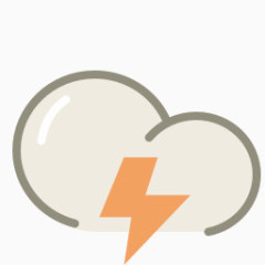 灰色调天气预报图标