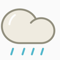 灰色调天气预报图标