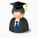 大学毕业生图标