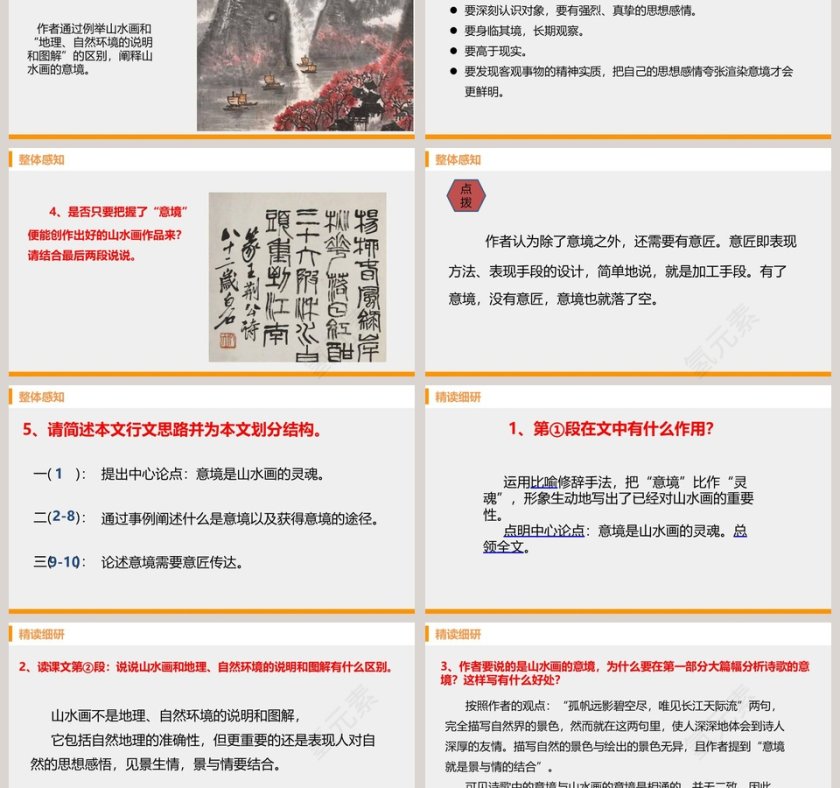 山水画的意境语文教学PPT课件第3张