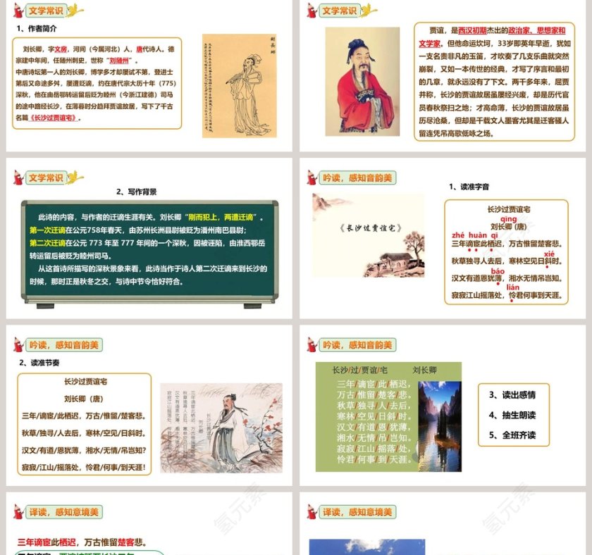 部编版九年级语文上册长沙过贾谊宅语文课件PPT第2张