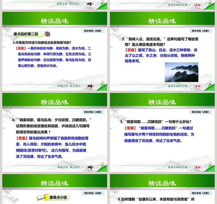 课文解析答谢中书书语文课件PPT第6张