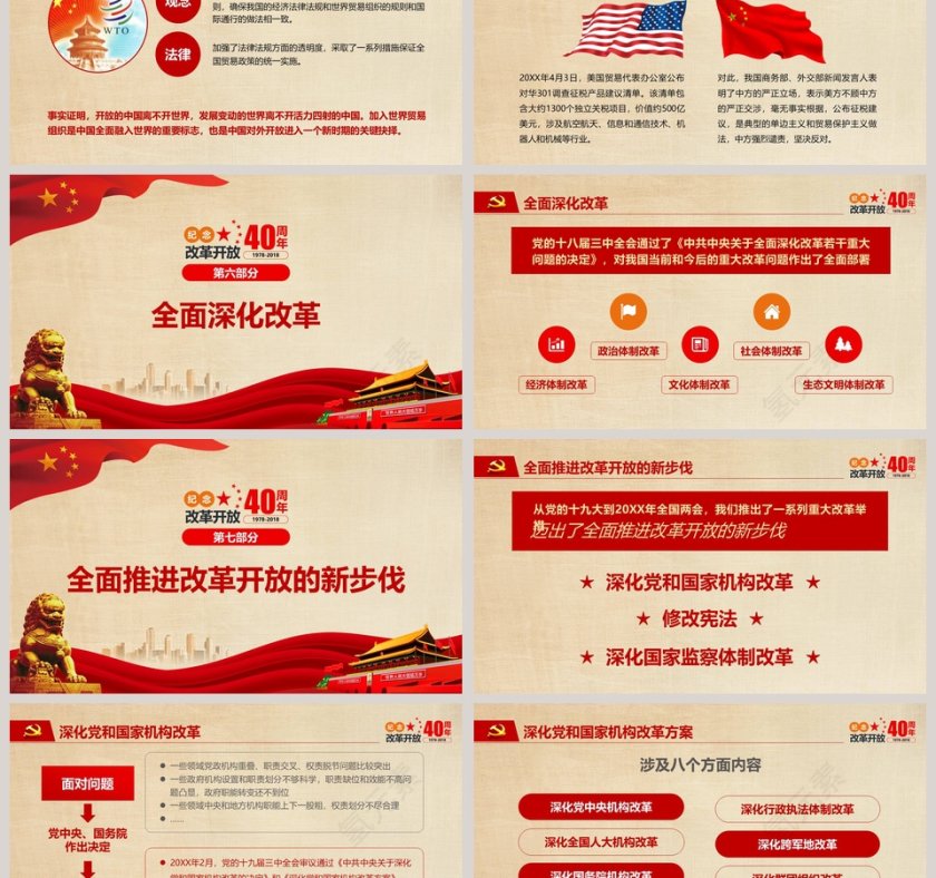 大气改革开放之路这主题党课PPT第6张