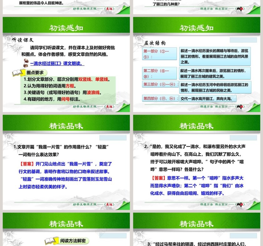 散文解析一滴水经过丽江语文课件PPT第4张