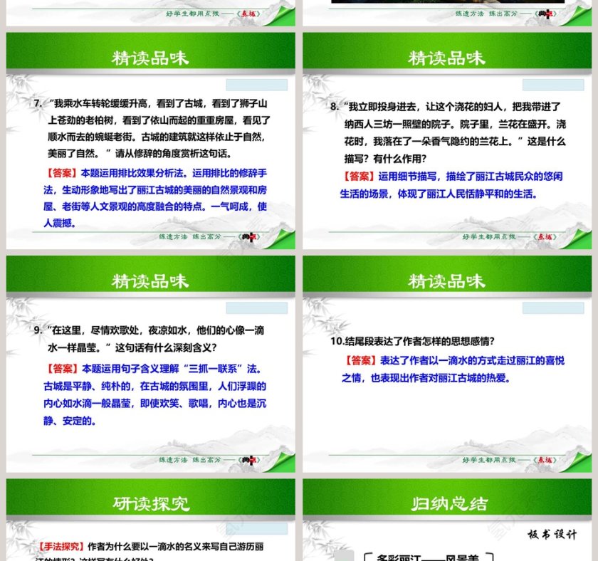 散文解析一滴水经过丽江语文课件PPT第6张