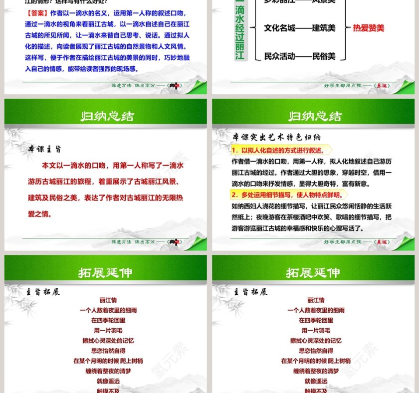 散文解析一滴水经过丽江语文课件PPT第7张