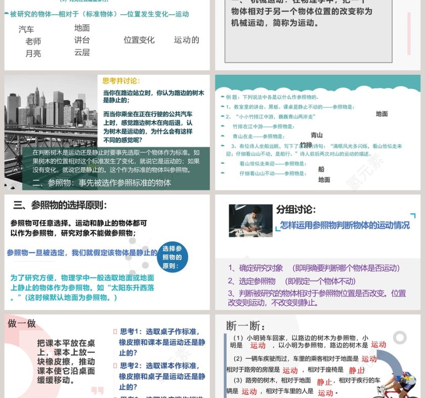 第二章运动的世界-动与静教学ppt课件第3张