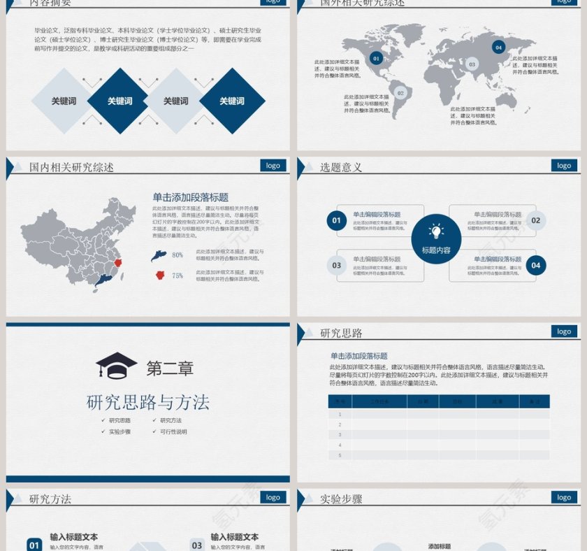 毕业论文答辩开题报告PPT第2张