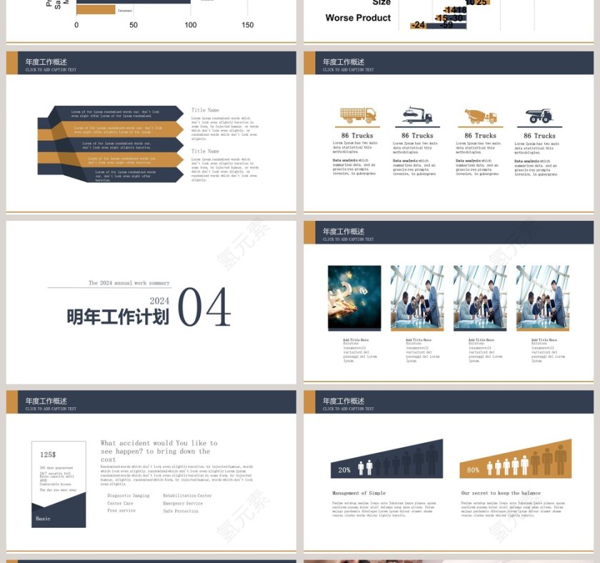 商务大气SWOT分析PPT模板第4张