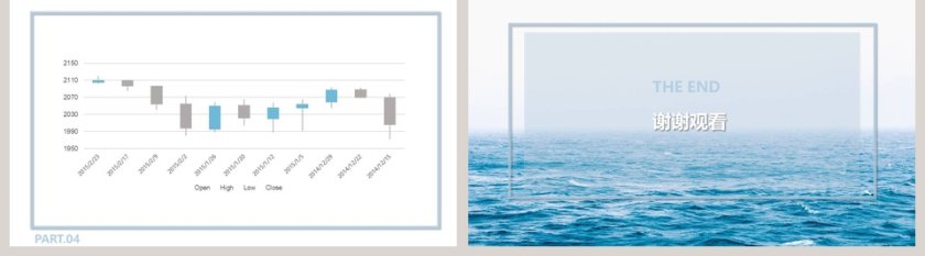 唯美简约浅蓝相册模板PPT第5张