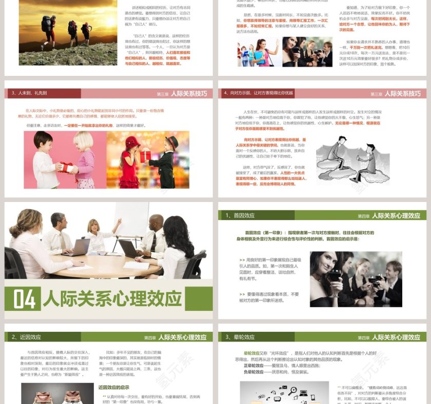 彩色简约人际关系培训ppt第6张
