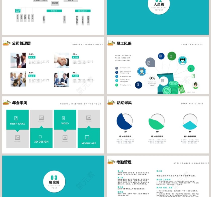 蓝色简约清新新员工入职培训PPT课程 第3张