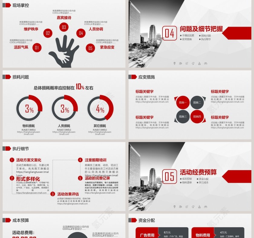 商业计划书营销策划书ppt模板下载第5张