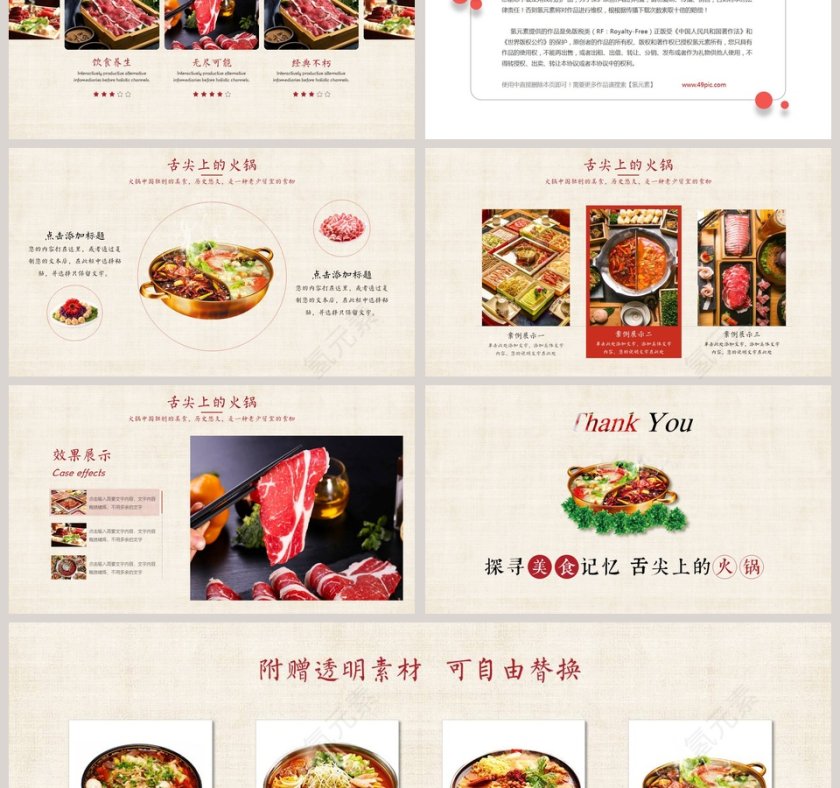 传统美食火锅中餐厅介绍PPT第3张