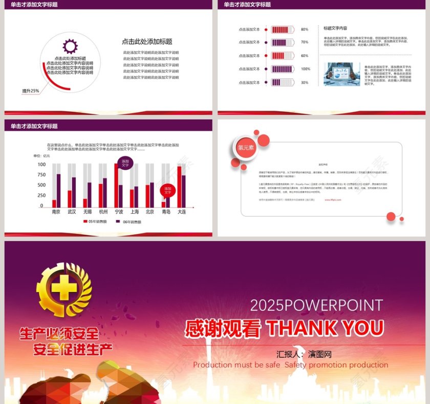 安全生产管理监督PPT模板安全生产PPT第5张