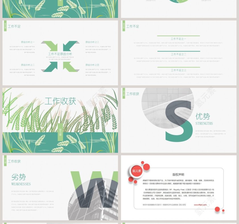 简约清新大学生实践报告PPT第4张