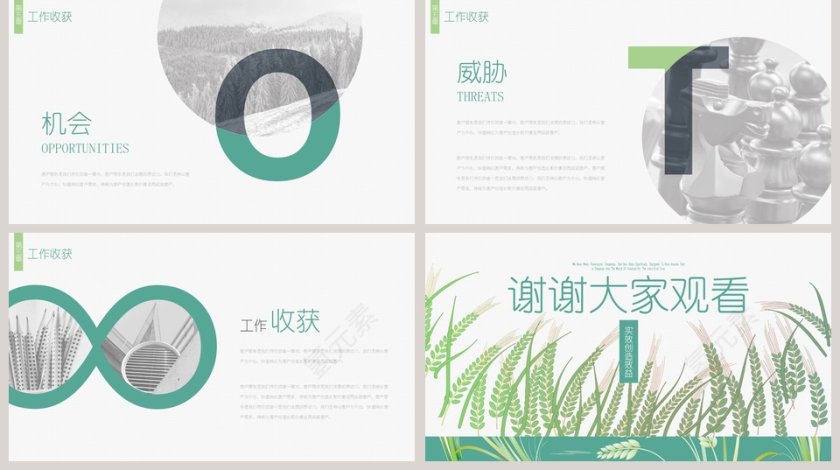 简约清新大学生实践报告PPT第5张