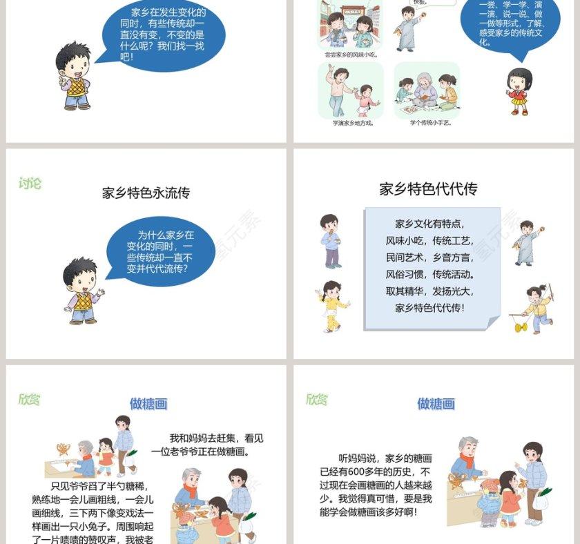 第四单元 我们生活的地方 PPT模板第3张