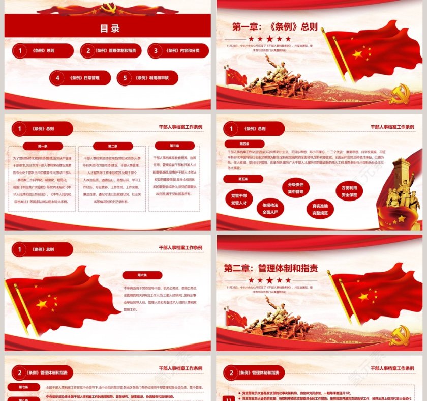 学习新时代干部人事档案工作条例PPT模板 第2张
