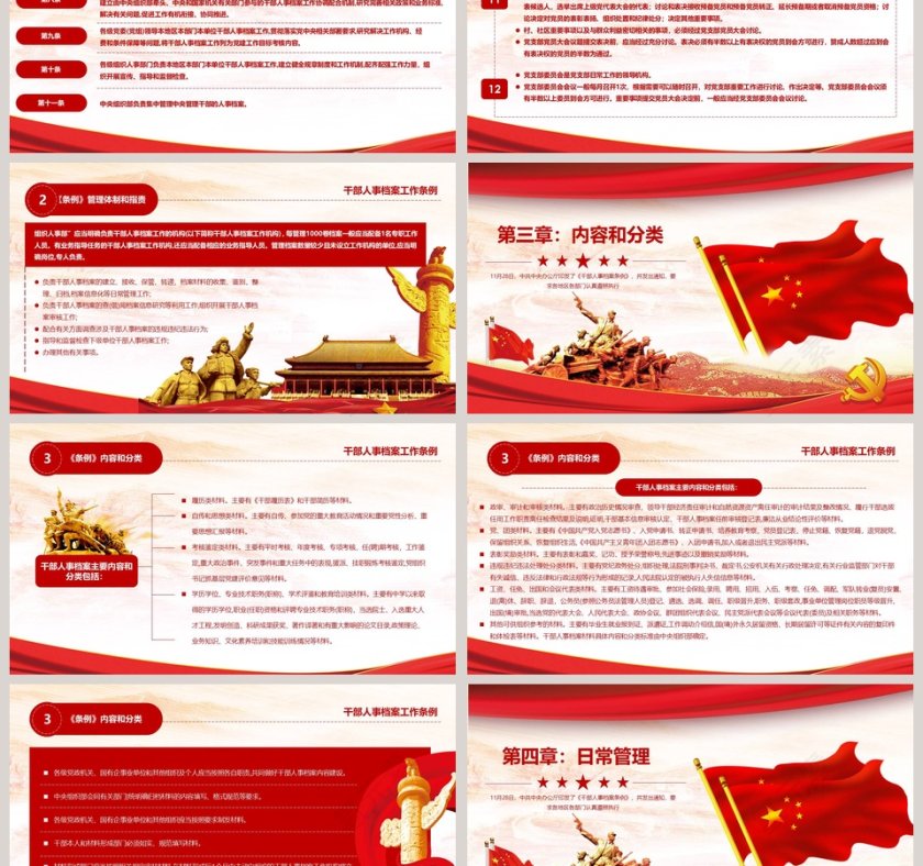 学习新时代干部人事档案工作条例PPT模板 第3张