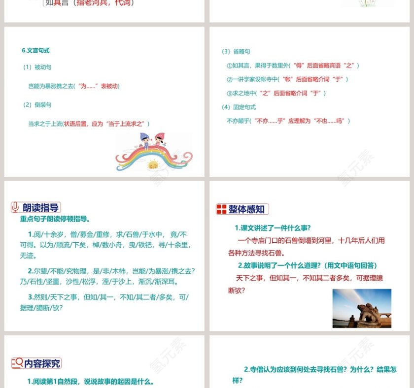 课文解析河中石兽语文课件PPT第4张