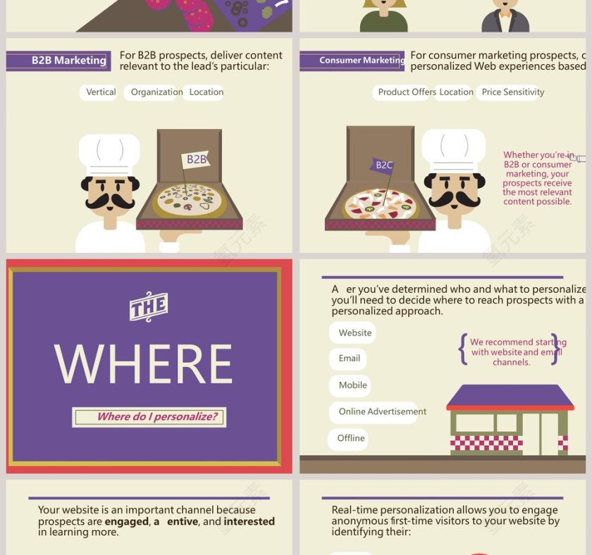 卡通可爱儿童PPT模板 第4张