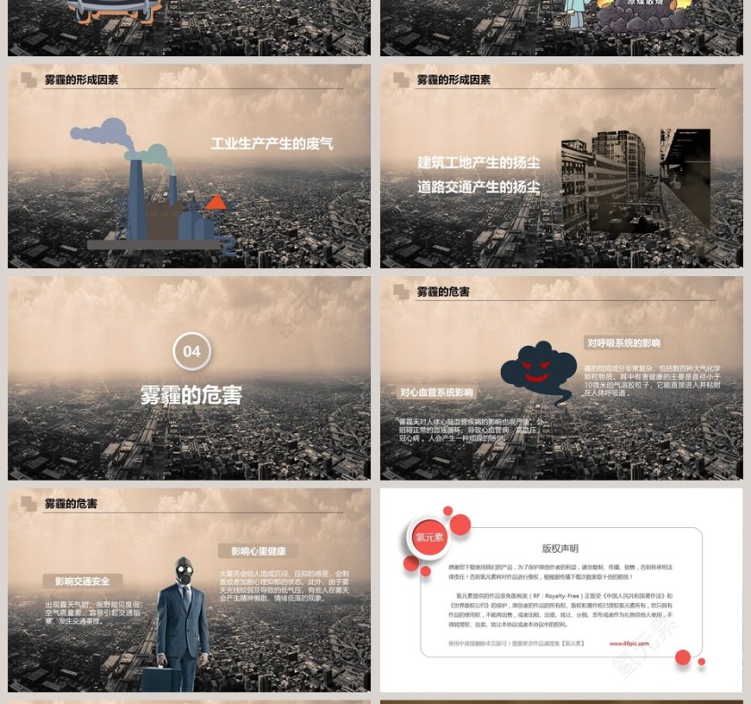 雾霾计划PPT第4张