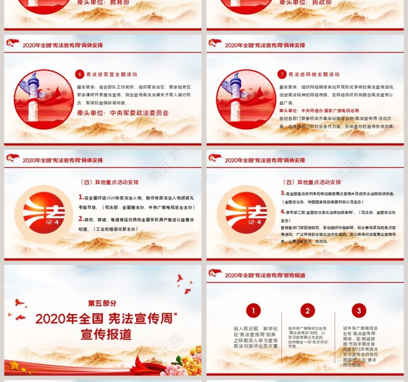 国家宪法日大力弘扬宪法精神PPT模板第4张