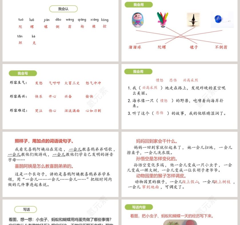 语文园地四教学设计PPT模板第2张