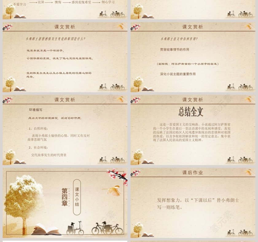 初中语文课件PPT《最后一课》  第4张