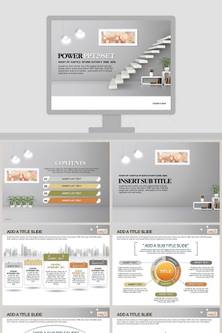 时尚家居室内装潢设计PPT