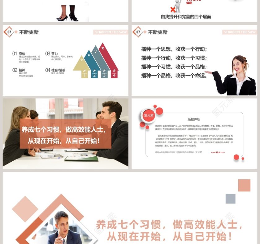 高效能人士的七个习惯PPT 第7张