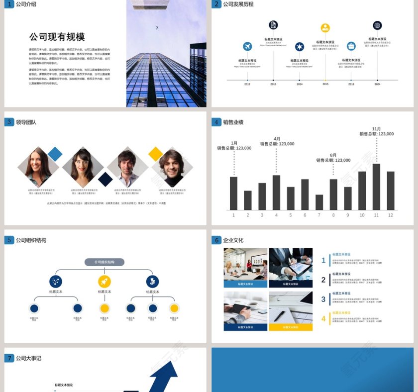 公司介绍企业宣传PPT 商务模板第2张