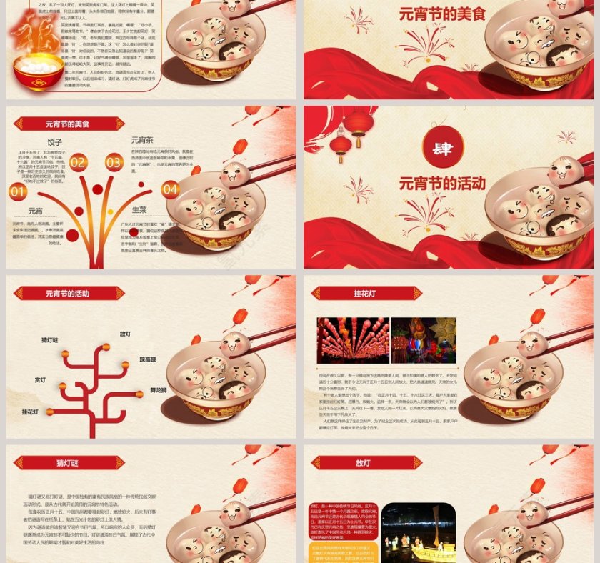 闹元宵ppt元宵节庆典课件ppt模板第3张