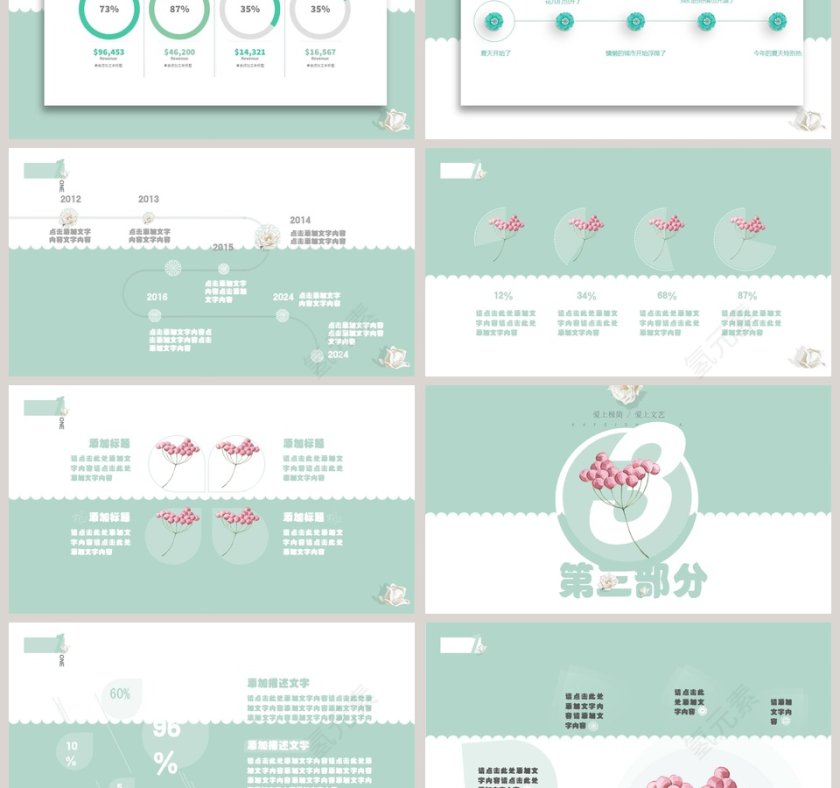 夏天秘密工作总结PPT模板第3张