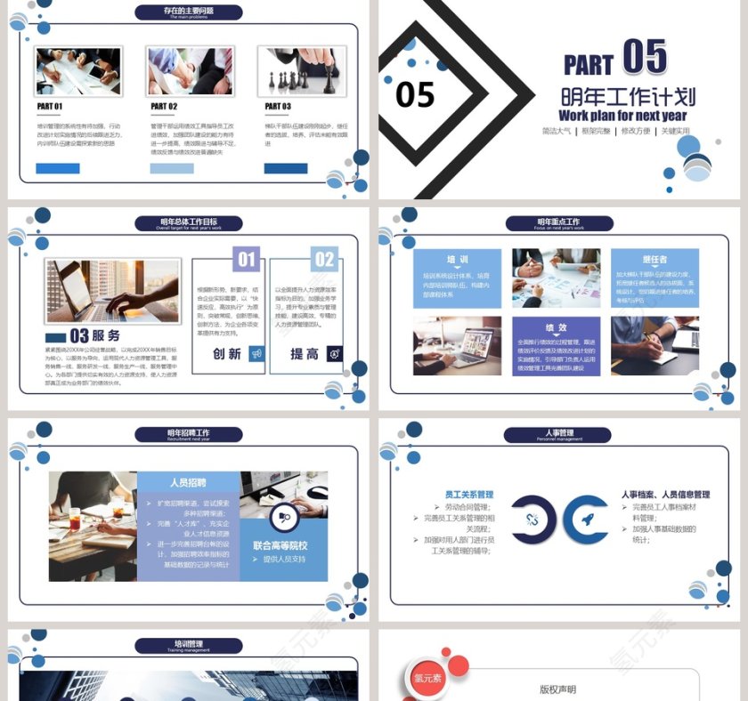 人力资源部工作总结ppt第5张