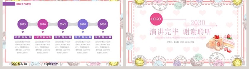 糕点甜品总结汇报PPT模板第5张