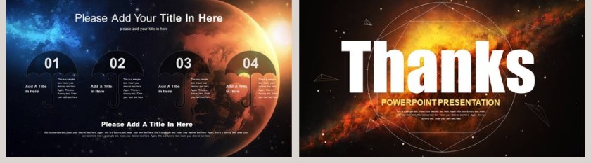 简约大气炫酷宇宙星空科技动态PPT模板第5张