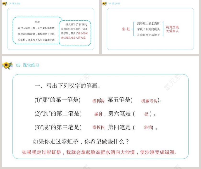 部编版一年级下册语文彩虹PPT课件第5张