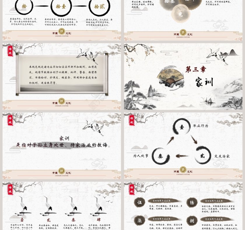 中国传统文化之家风家训PPT第3张