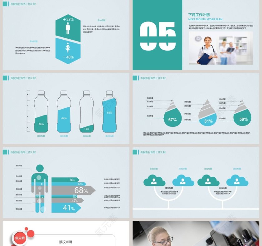 医院医务工作报告PPT第5张