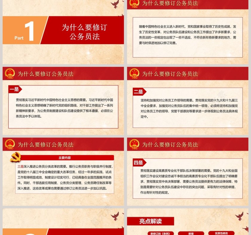 中华人民共和国公务员法学习解读PPT第2张