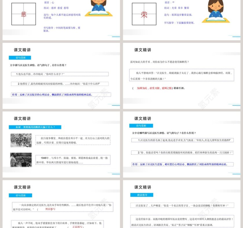 11军神五年级下册 人教版 教学资料 PPT模板第3张