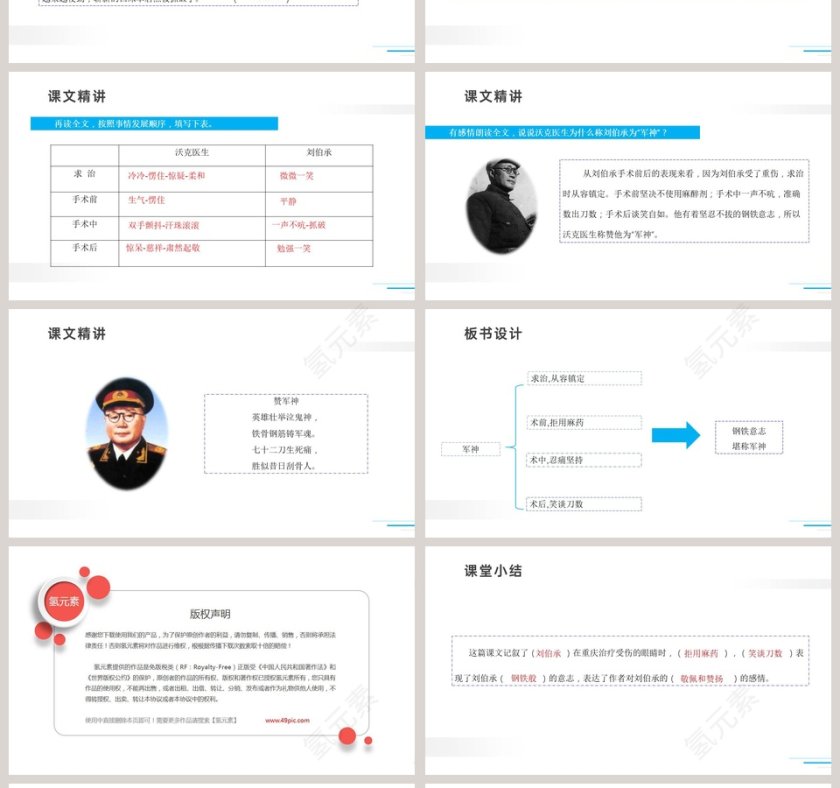11军神五年级下册 人教版 教学资料 PPT模板第4张