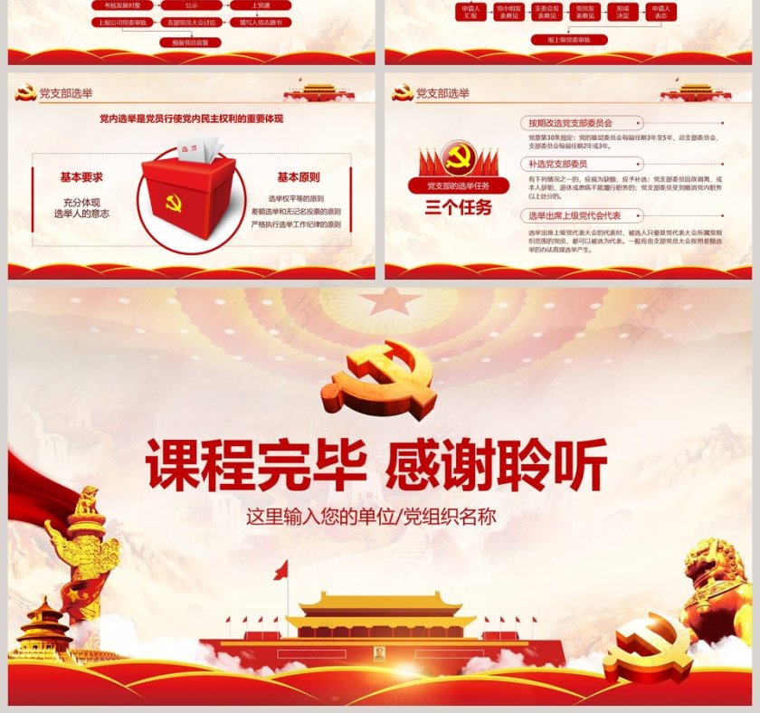 党支部党员培训党建党务基础知识党课学习PPT第7张