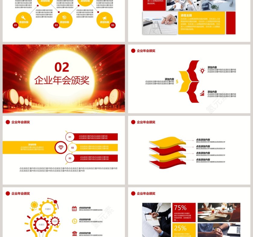 迎战猪年年终总结企业年会PPT第3张