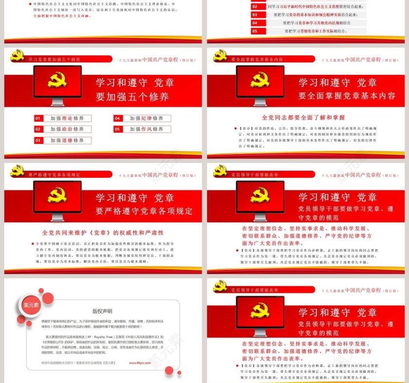 中国共产党章程党章PPT第13张