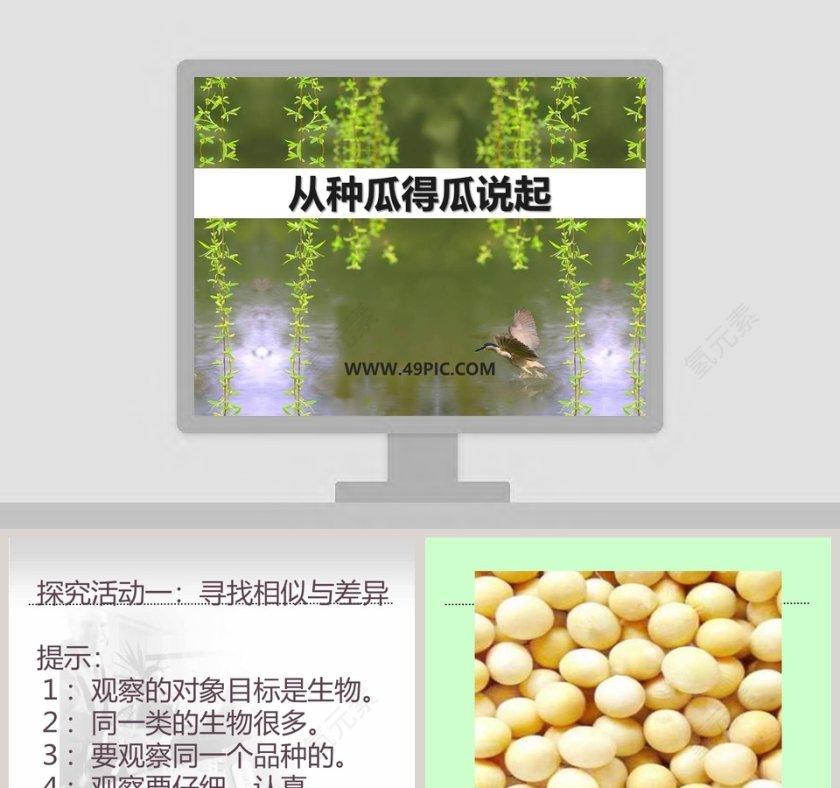 从种瓜得瓜说起：10个工作总结PPT模板使用技巧第1张