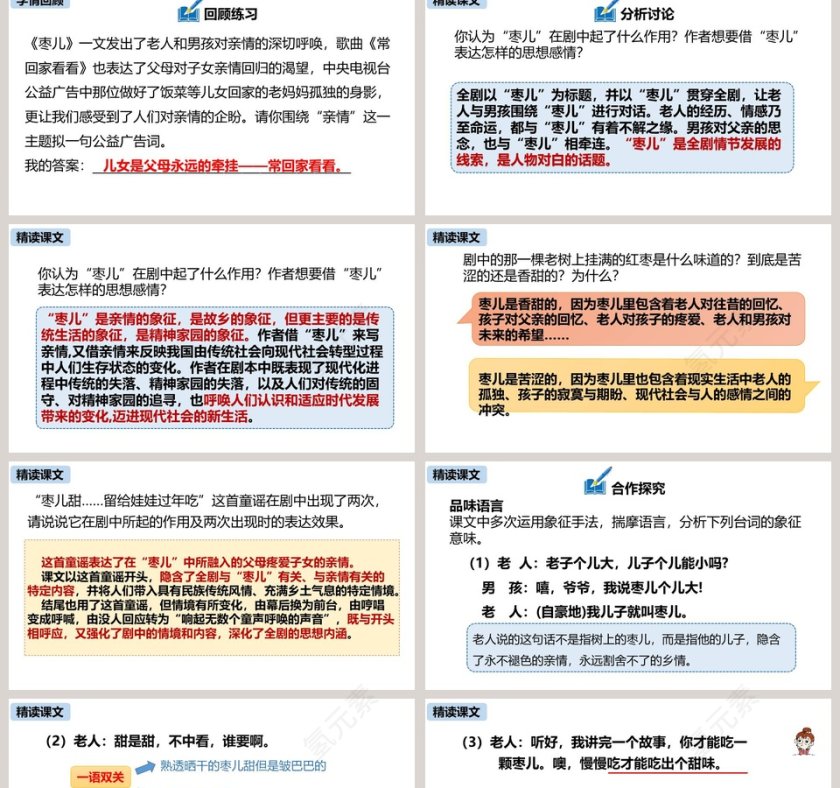 统编版九年级语文下册枣儿PPT课件第2张